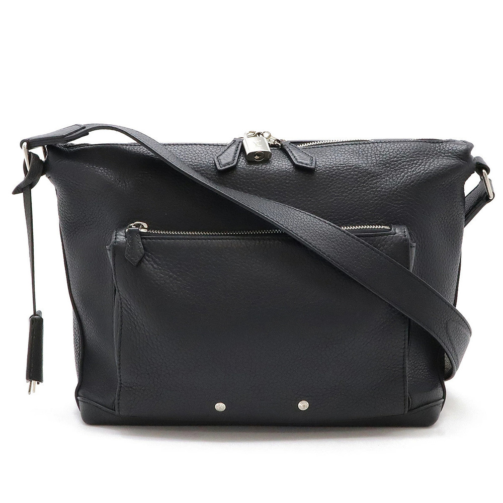 LOUIS VUITTON Armand Messenger Crossbody Bag Taurillon Leather Noir Black